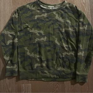American eagle camo long sleeve sweater